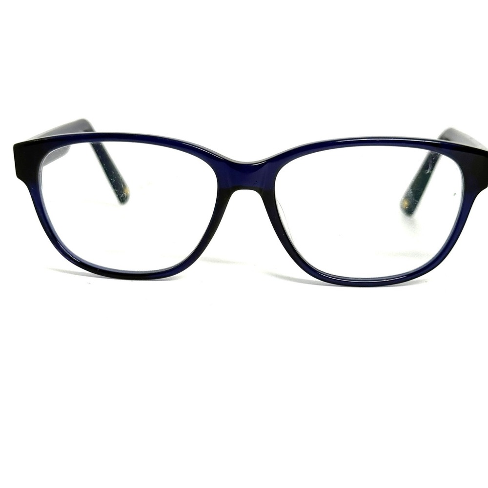 Escada VES 376 Blue Cream Quilted Temple Eyeglasses Made in Italy 098M 140